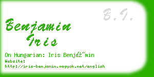 benjamin iris business card